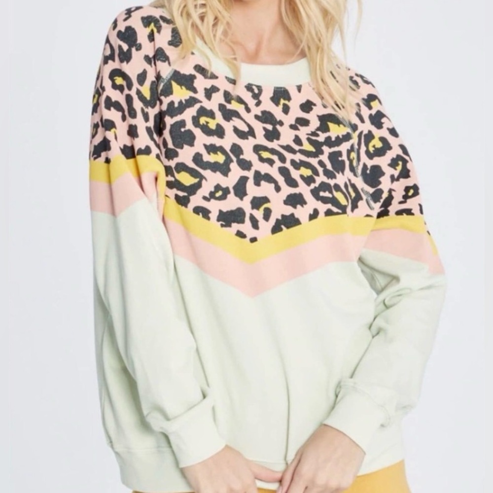 Wildfox Party Cat Sommers Sweatshirt Size Medium Funky Maximalist Mod